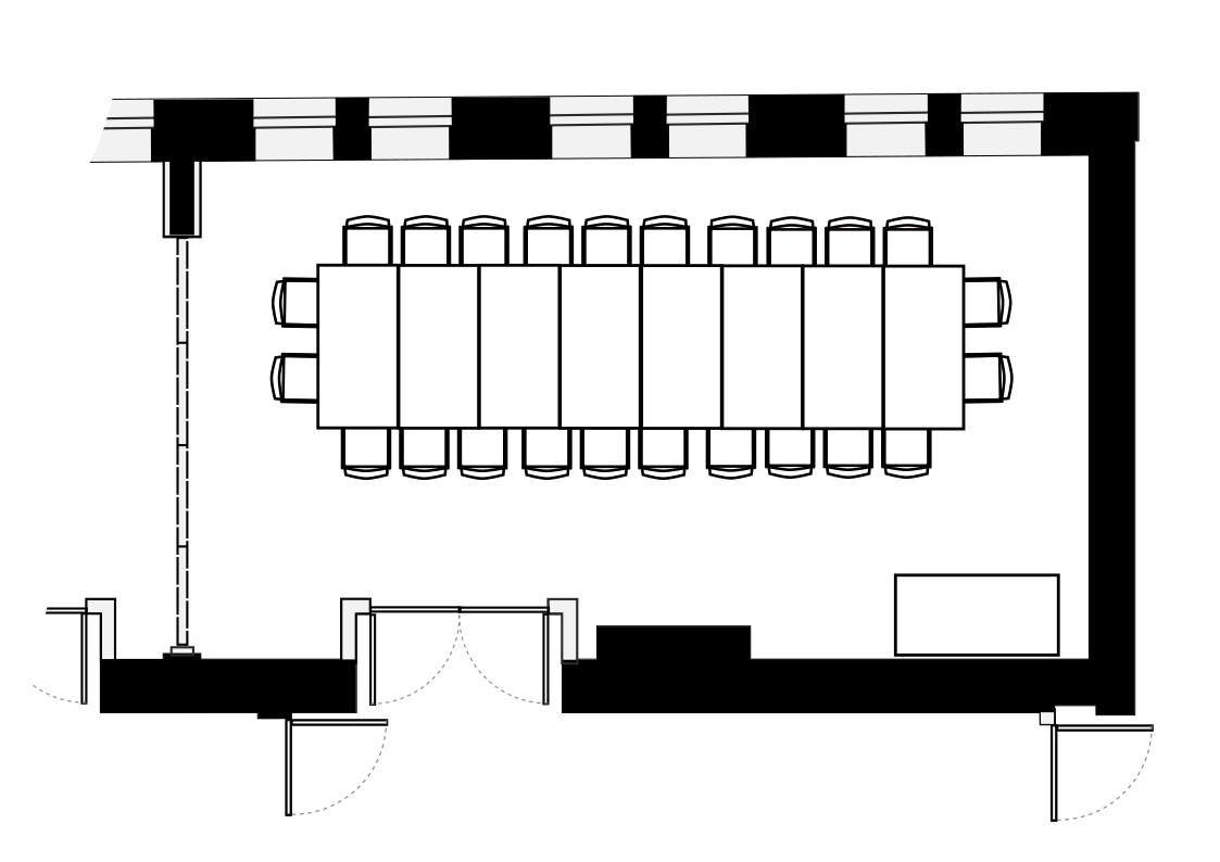 Big Links — Boardroom style floorplan
