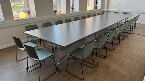 Big Links set up in boardroom style style