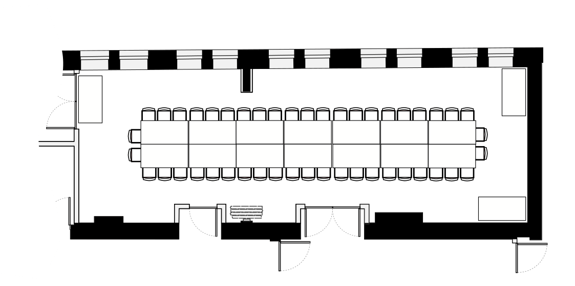 Big and Wee Links — Boardroom style floorplan