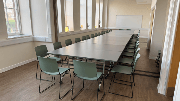 Big and Wee Links set up in boardroom style style