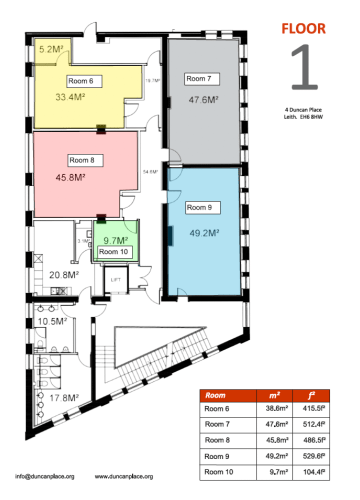 First floor plan of Duncan Place Community Hub