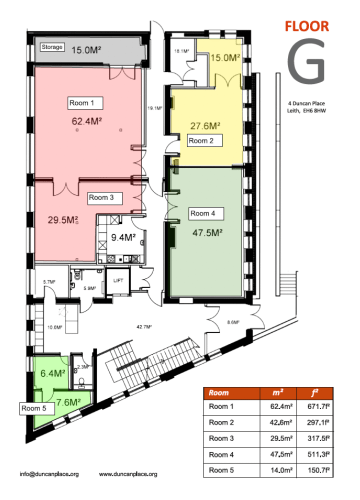 Ground floor plan of Duncan Place Community Hub