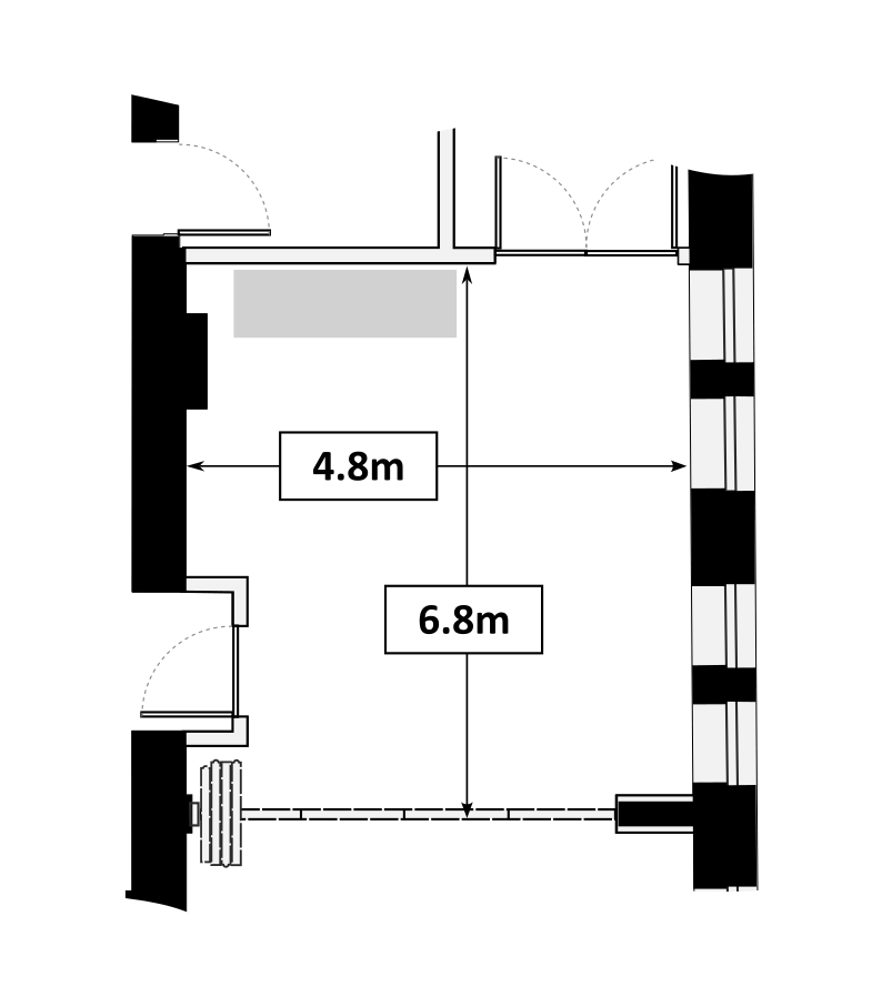 Wee Links room dimensions diagram